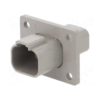 Connector: wire-wire | PX0 | male | plug | for panel mounting | PIN: 4