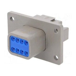 Connector: wire-wire | PX0 | male | plug | for panel mounting | PIN: 8