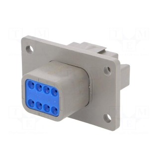 Connector: wire-wire | PX0 | male | plug | for panel mounting | PIN: 8