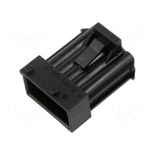 Connector: automotive | JPT | male | plug | for cable | PIN: 10 | black