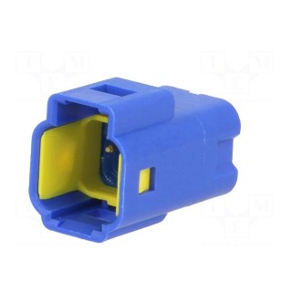 Connector: wire-wire/PCB | 565,E-Seal | socket | male | IP67 | THT | blue