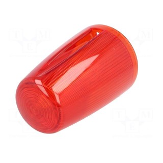Signallers accessories: cloche | red | Series: X125 | IP65 | Ø98x167mm