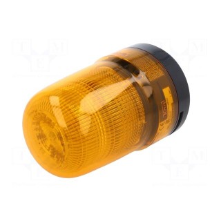 Signaller: lighting-sound | 10÷30VDC | LED | amber | IP23 | Ø80x126mm
