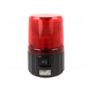 Signaller: lighting | blinking light | red | PFH-BT | IP55 | Ø101x160mm