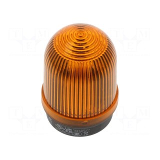 Signaller: lighting | continuous light | orange | 12÷230VDC | IP65