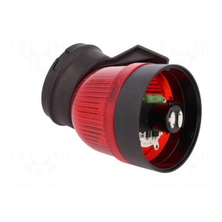 Signaller: lighting | continuous light | red | 24VDC | 24VAC | IP65