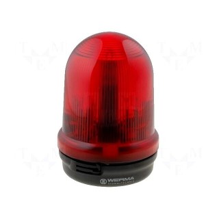 Signaller: lighting | continuous light | red | Series: 826 | 12÷240VDC