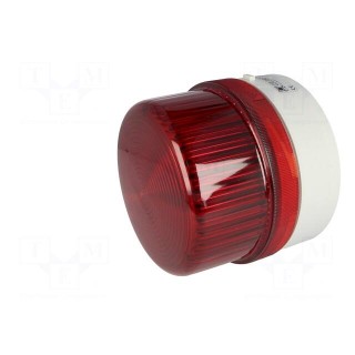 Signaller: lighting | continuous light | red | Series: WLG | 12÷240VDC