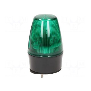 Signaller: lighting | continuous light,blinking light | green