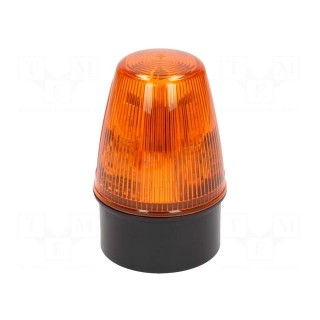 Signaller: lighting | continuous light,blinking light | orange