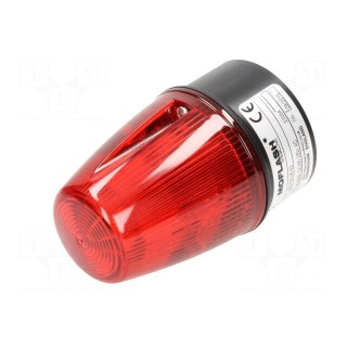 Signaller: lighting | continuous light,blinking light | red | IP65