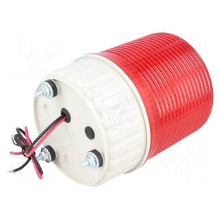 Signaller: lighting | continuous light,blinking light | red | 24VDC