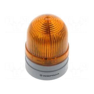 Signaller: lighting | evs,flashing light | orange | 24VDC | 24VAC