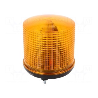 Signaller: lighting | flashing light | amber | S125 | 24VDC | IP44 | ABS