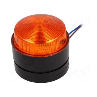 Signaller: lighting | flashing light | orange | Series: X80 | IP67