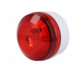 Signaller: lighting | flashing light | red | Series: X195 | 15÷28VDC