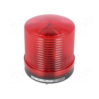 Signaller: lighting | flashing light | red | Series: S100 | 24VDC | IP44