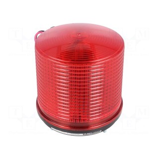 Signaller: lighting | flashing light | red | Series: S125 | 24VDC | IP44
