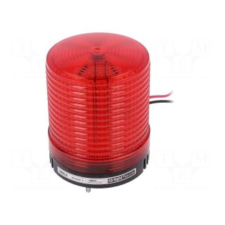 Signaller: lighting | flashing light | red | Series: S80LS | 10÷30VDC