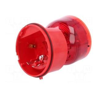 Signaller: lighting | flashing light | red | Sonos | 10÷60VDC | IP65