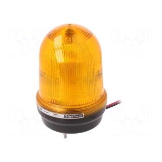 Signaller: lighting | flashing light,continuous light | amber
