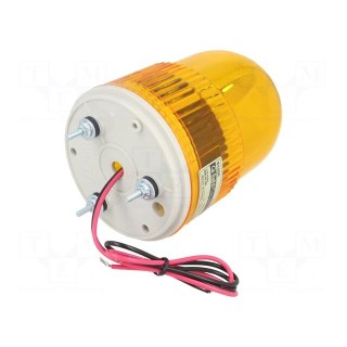 Signaller: lighting | rotating light | amber | Series: S100 | 24VDC