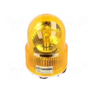 Signaller: lighting | rotating light | amber | Series: S125 | 24VDC