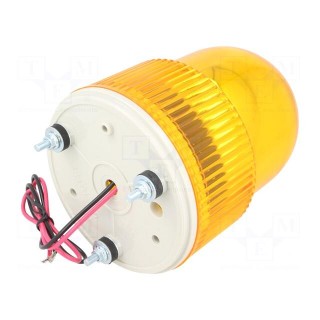 Signaller: lighting | rotating light | amber | Series: S125 | 24VDC