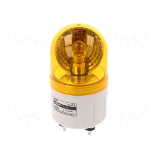 Signaller: lighting | rotating light | amber | Series: S60 | 24VDC