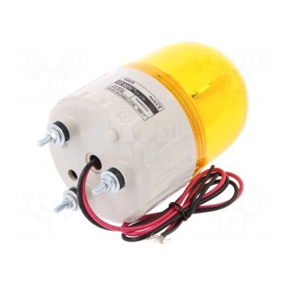 Signaller: lighting | rotating light | amber | S80 | 24VDC | IP44 | 310mA