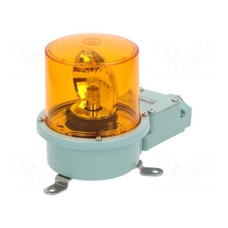 Signaller: lighting | rotating light | amber | Series: SH1 | 24VDC