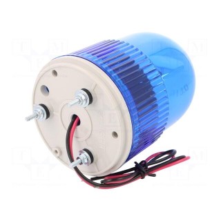 Signaller: lighting | rotating light | blue | Series: S100 | 24VDC