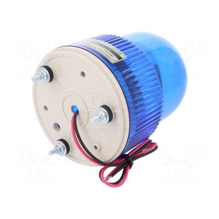 Signaller: lighting | rotating light | blue | S125 | 24VDC | IP44 | 566mA