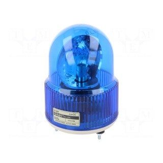 Signaller: lighting | rotating light | blue | Series: S125 | 24VDC