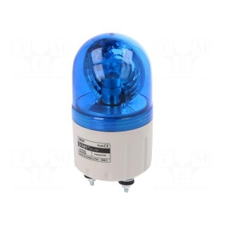 Signaller: lighting | rotating light | blue | Series: S60 | 24VDC | IP44