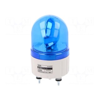 Signaller: lighting | rotating light | blue | S80 | 24VDC | IP44 | 310mA