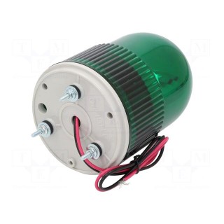 Signaller: lighting | rotating light | green | Series: S100 | 24VDC