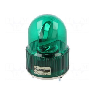 Signaller: lighting | rotating light | green | Series: S125 | 24VDC