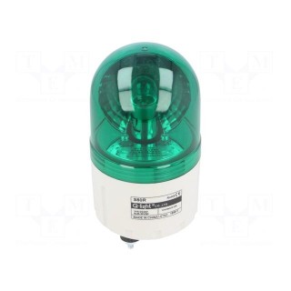 Signaller: lighting | rotating light | green | S60 | 24VDC | IP44 | 310mA