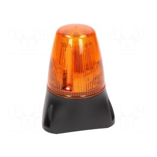 Signaller: lighting-sound | 10÷17VDC | 10÷17VAC | LED x8 | orange