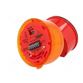 Signaller: lighting-sound | 110/230VAC | siren,blinking light | LED