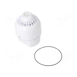 Signaller: lighting-sound | 17÷60VDC | horn,flashing light | LED