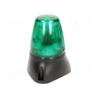 Signaller: lighting-sound | 20÷30VDC | 20÷30VAC | LED x8 | green | IP65