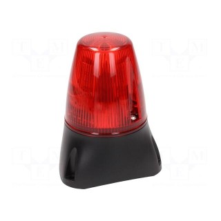 Signaller: lighting-sound | 20÷30VDC | 20÷30VAC | 8x LED | red | IP65