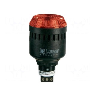 Signaller: lighting-sound | 230÷240VAC | LED | red | IP65 | Ø45x83mm