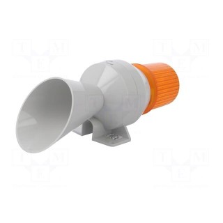 Signaller: lighting-sound | 24VDC | bulb BA15D | orange | IP43