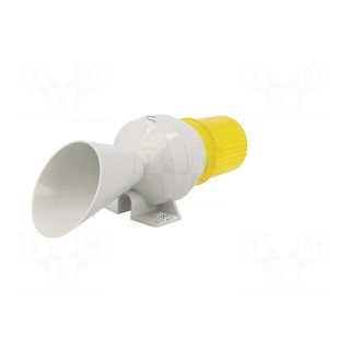 Signaller: lighting-sound | 24VDC | bulb BA15D | yellow | IP43 | KLL