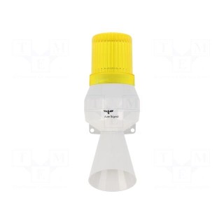 Signaller: lighting-sound | 24VDC | bulb BA15D | yellow | IP43