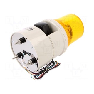 Signaller: lighting-sound | 24VDC | siren,rotating light | amber