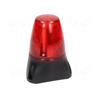 Signaller: lighting-sound | 85÷380VDC | 85÷280VAC | 8x LED | red | IP65